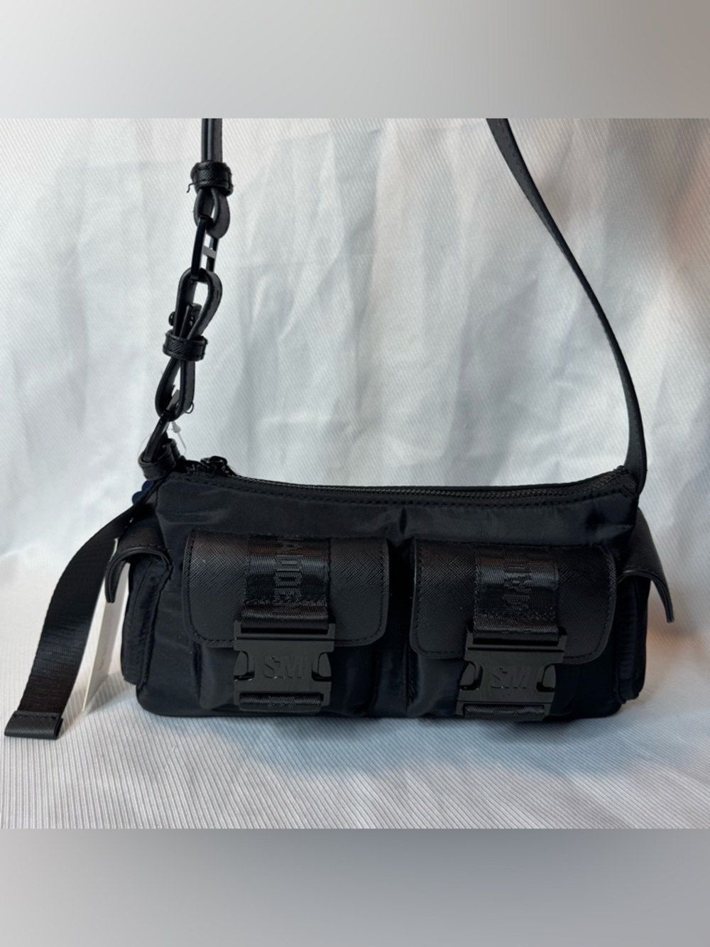 STEVE MADDEN Black b-shift Shoulder Bag Purse NWT